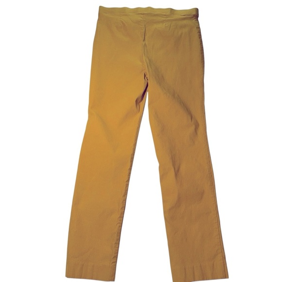 Anne Klein Women’s Casual Stretch Pants Size 31 X 28 Mustard Yellow High Rise - Picture 3 of 8
